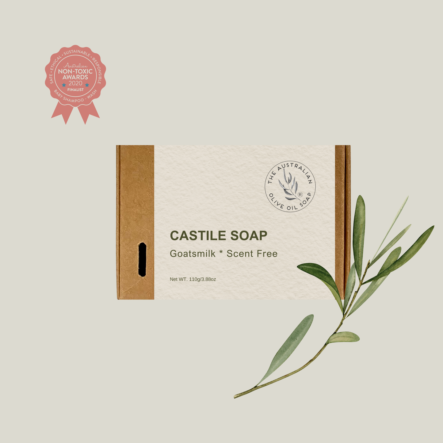 Heritage Classic Olive Castile Soap — Goat milk Scent Free