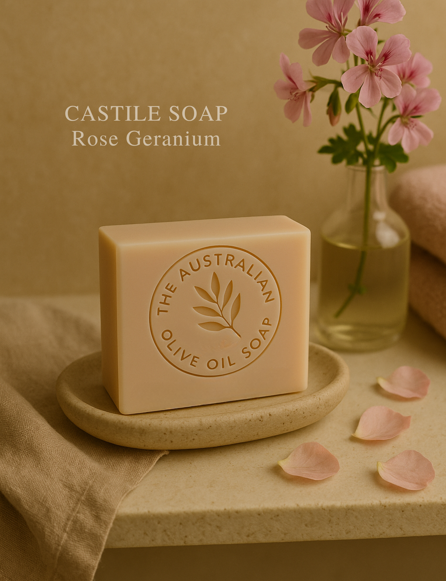 ROSE Geranium Castile Olive Soap
