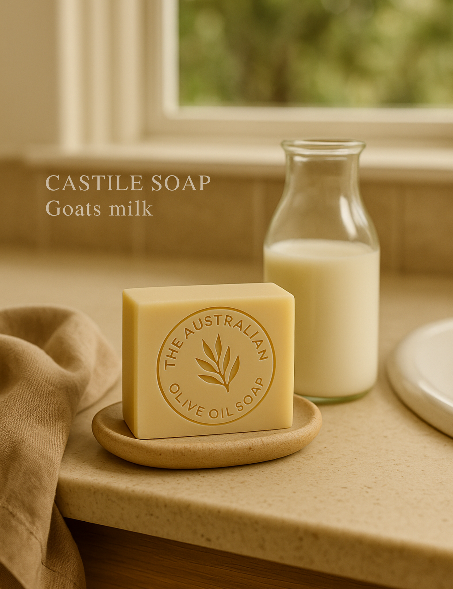 GOAT MILK Castile Olive Oil Unscented Soap