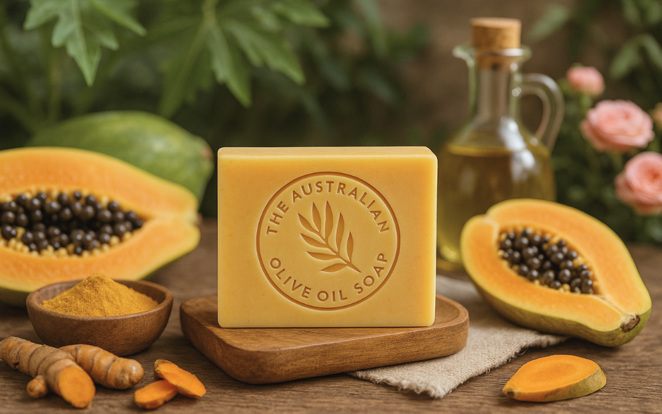 NATURAL SOAP Papaya Turmeric