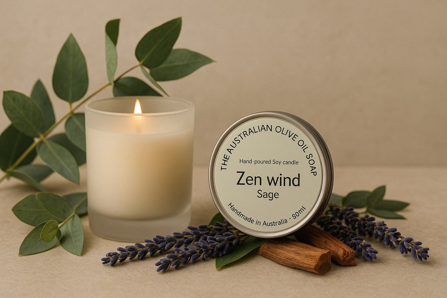 Zen wind Soy candle