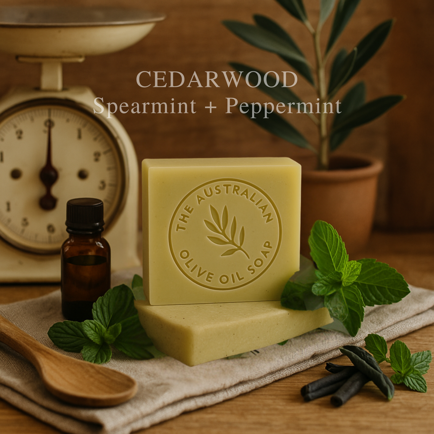 NATURAL SOAP Cedar Mint