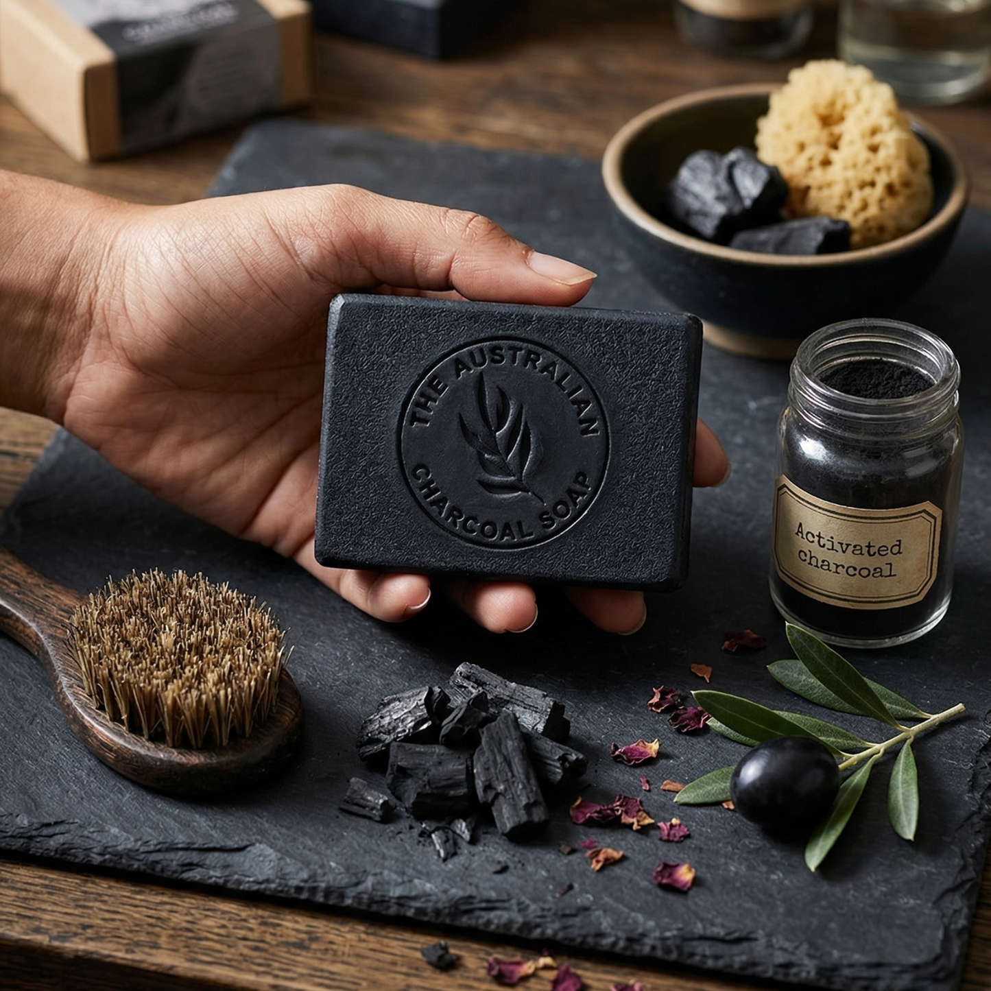 NATURAL SOAP Charcoal Tea Tree