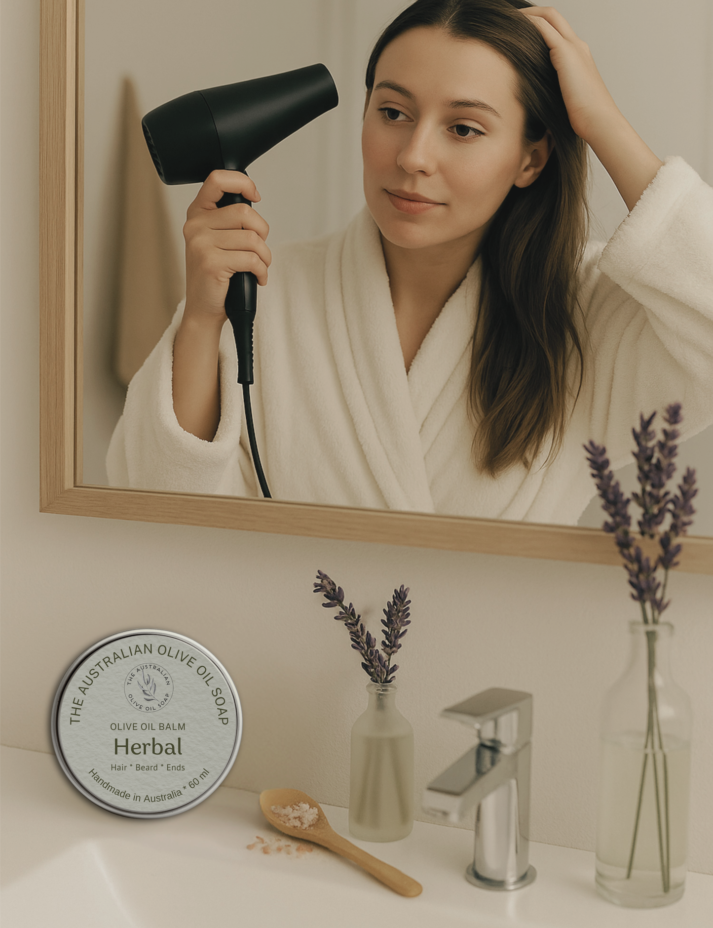 OLIVE OIL BALM Herbal Hair