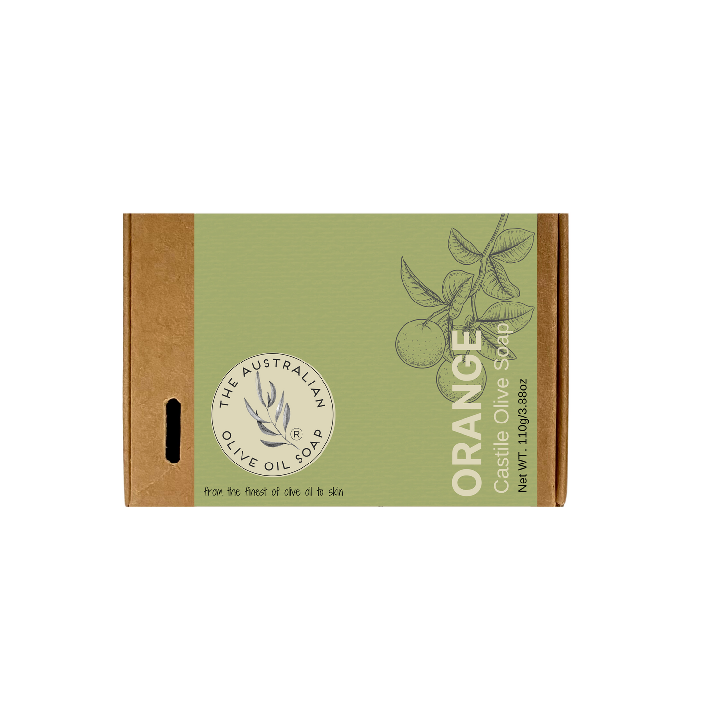 10x ORANGE CINNAMONCastile Soap