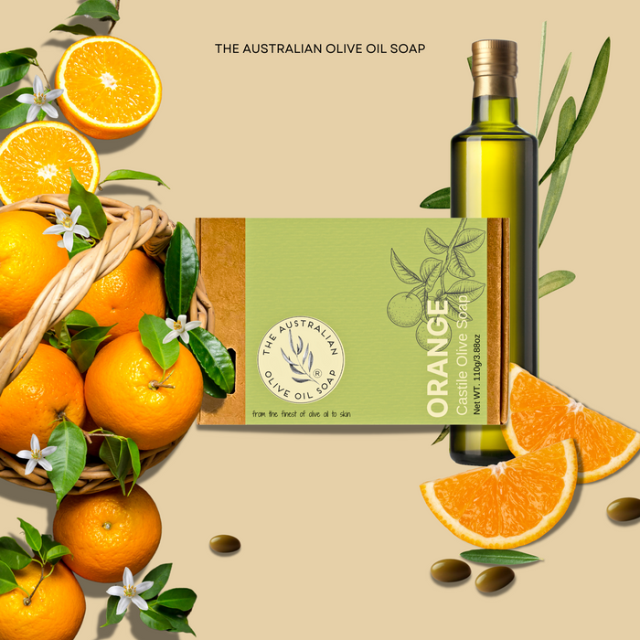 Orange Castile Olive Oil Soap - The Australian Olive Oil Soap