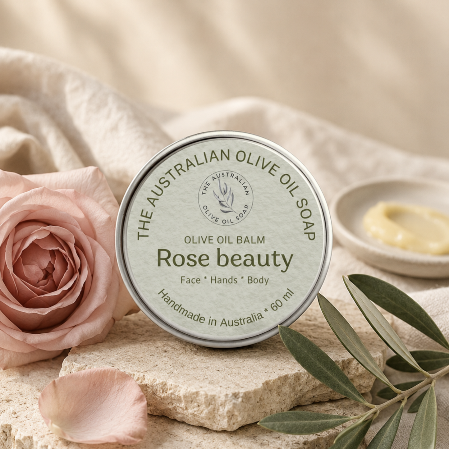 OLIVE OIL BALM Rose Beauty