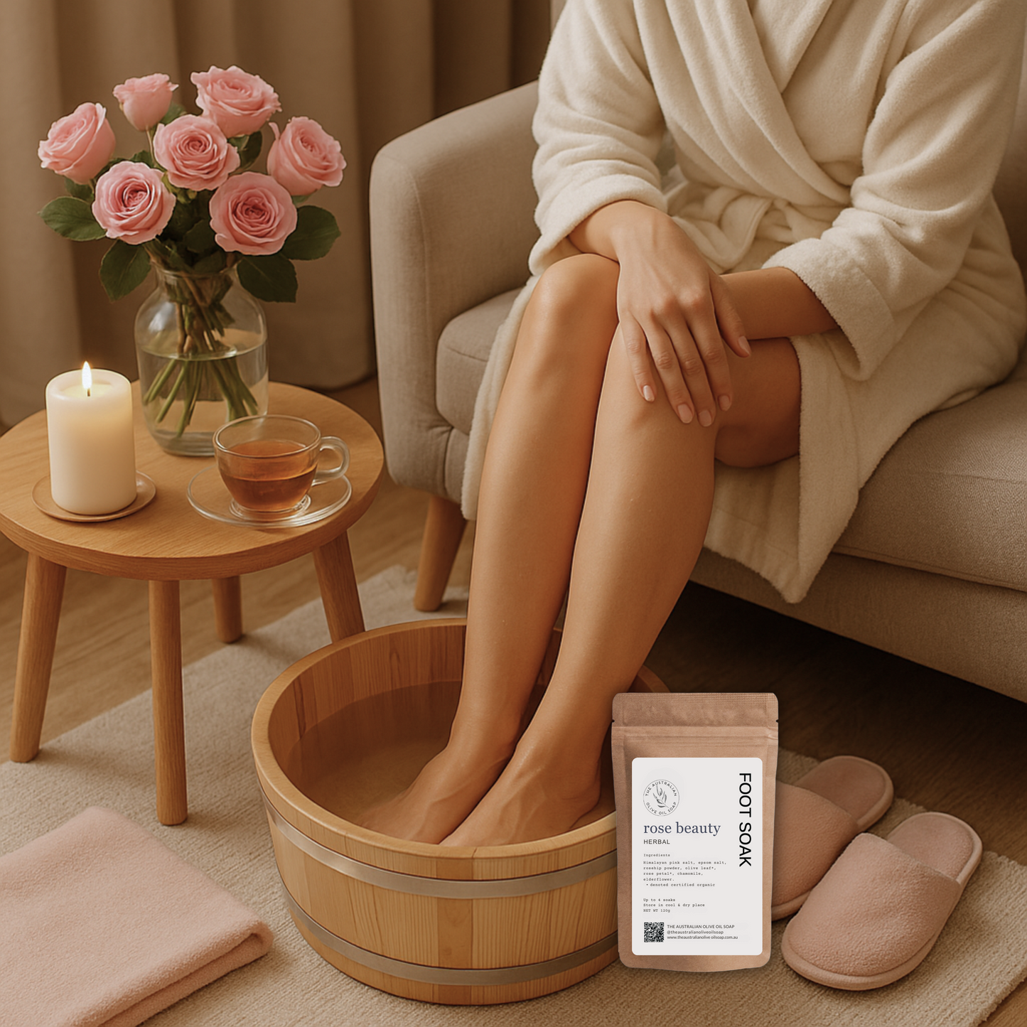 ROSE BEAUTY Herbal Foot Soak