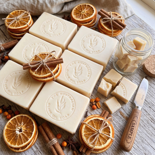 ‍Sample - ORANGE CINNAMON Castile Olive Soap (100% off)
