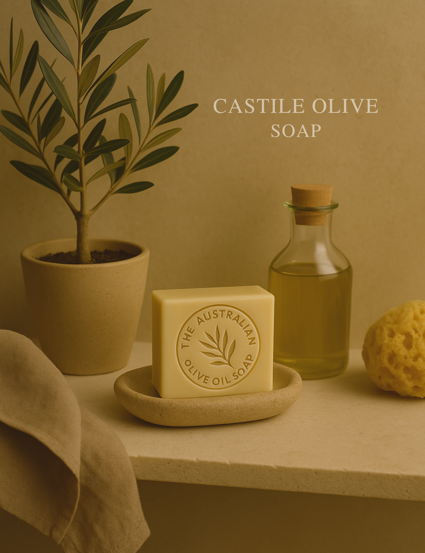 OLIVE Castile Olive Oil Scent Free Soap