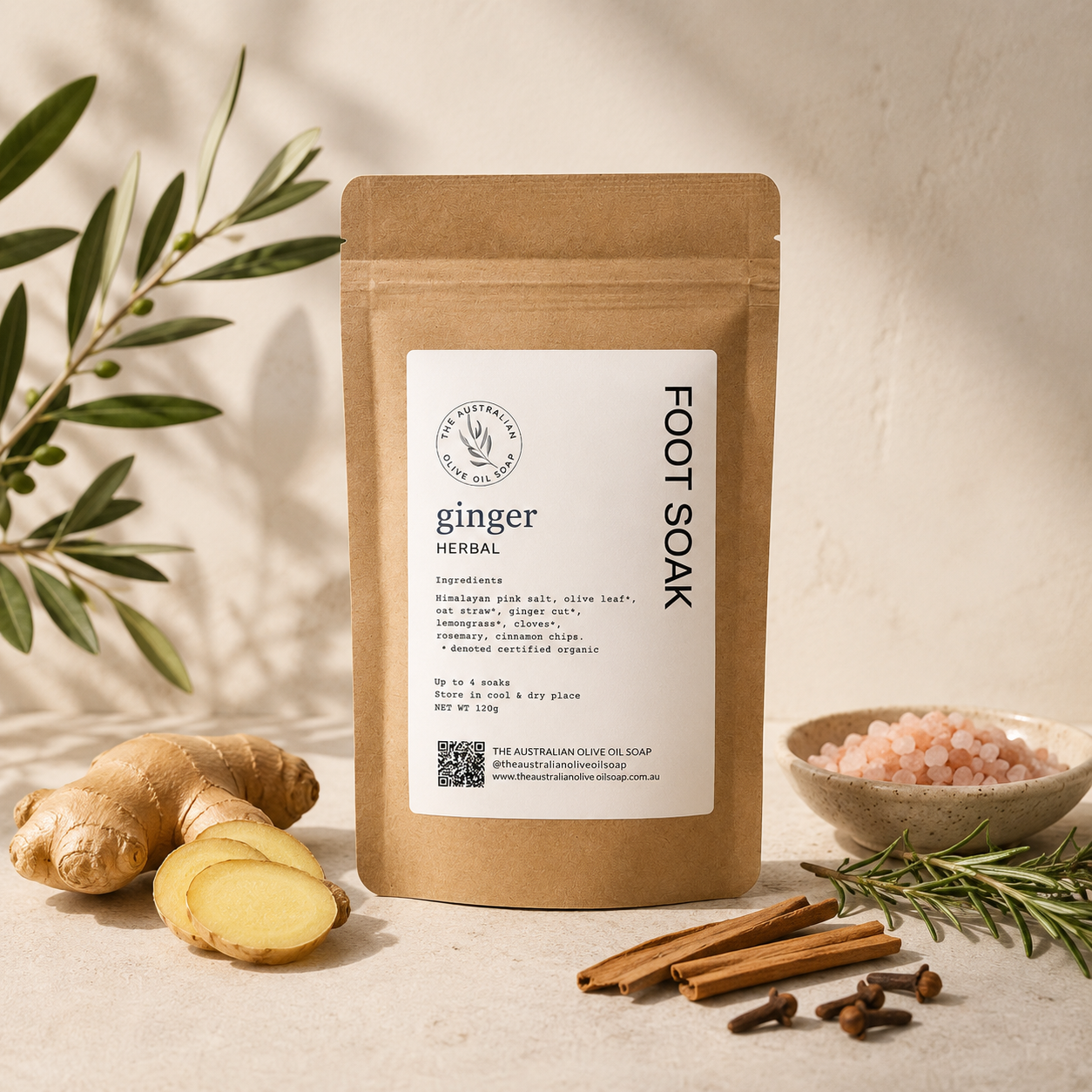 FOOT SOAK Ginger Herbal