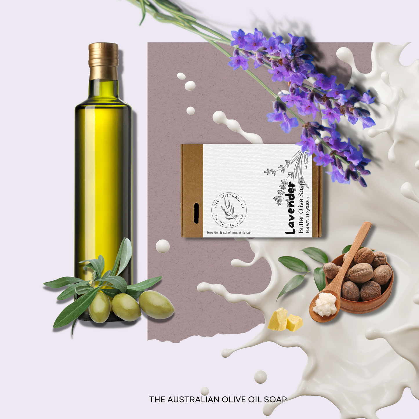 LAVENDER Butter Goat milk Soap