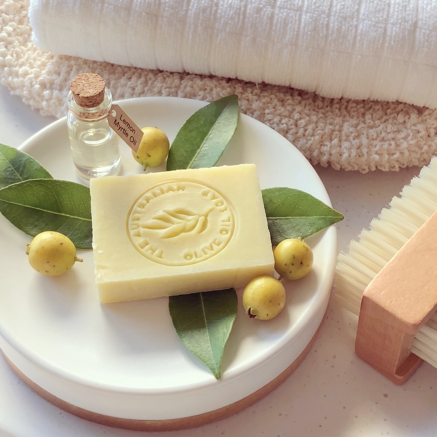 ‍Sample Olive Castile Soap - Lemon Myrtle (100% off)