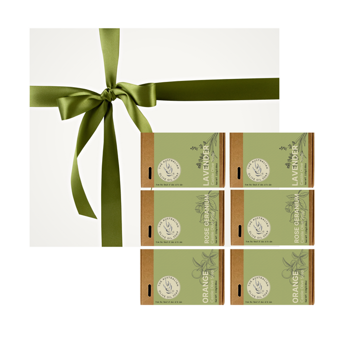 Scented Castile Olive Oil Soap Luxury Gift Pack Set of 6