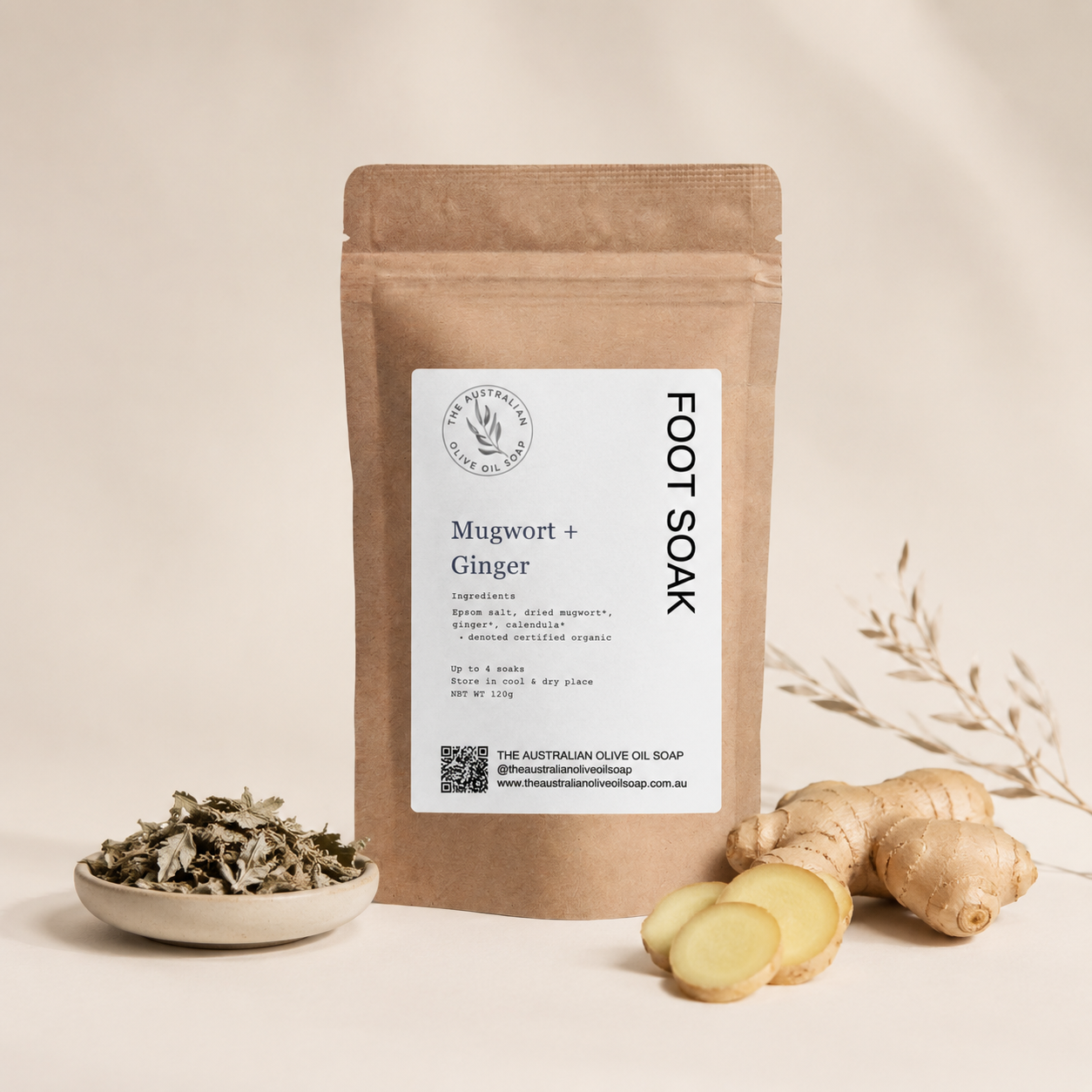 Mugwort + Ginger Foot Soak