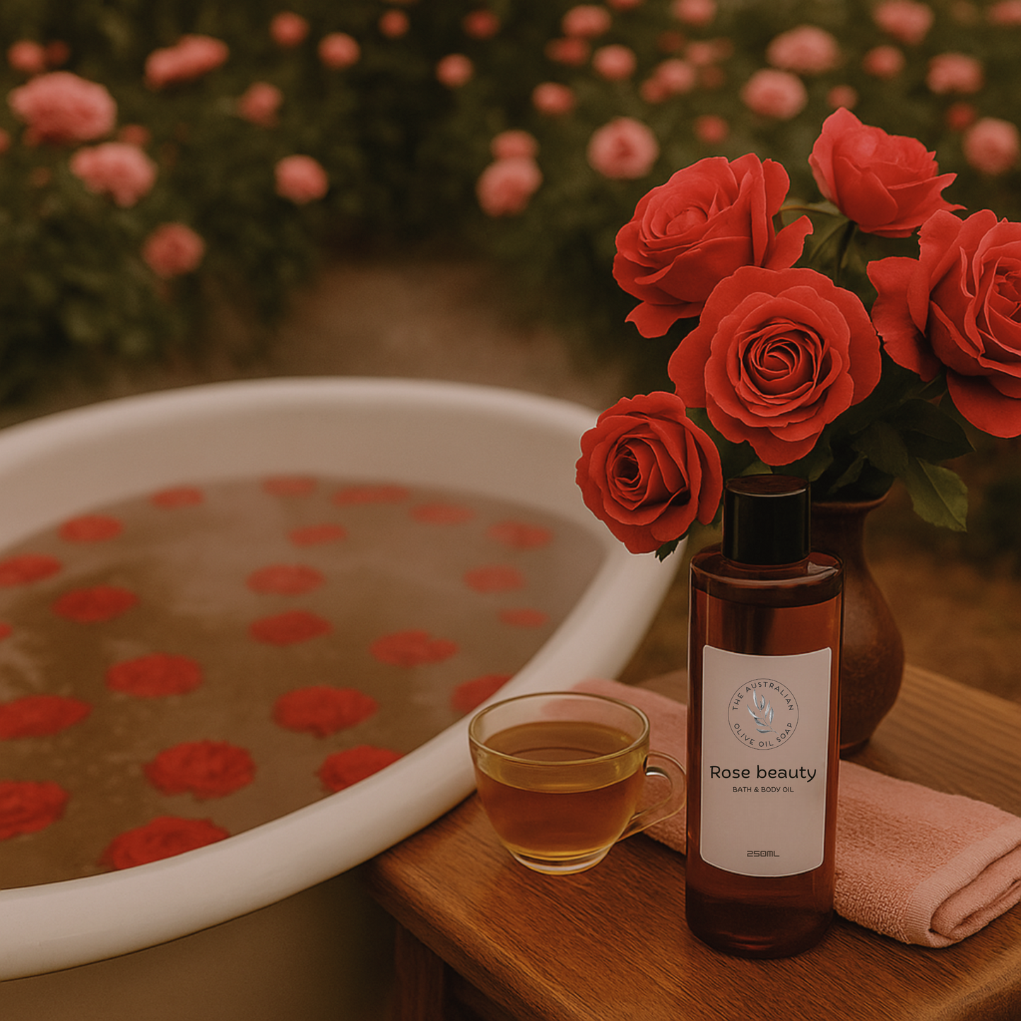 Rose Beauty Bath & Body Oil - Mature Skin
