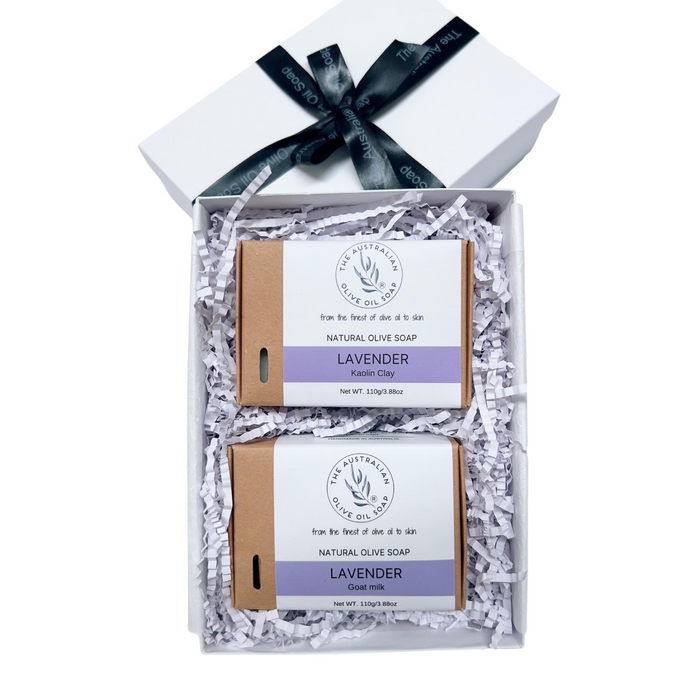 Lavender Soap Duo Gift Set Mother's Day gift The Australian Olive Oil Soap