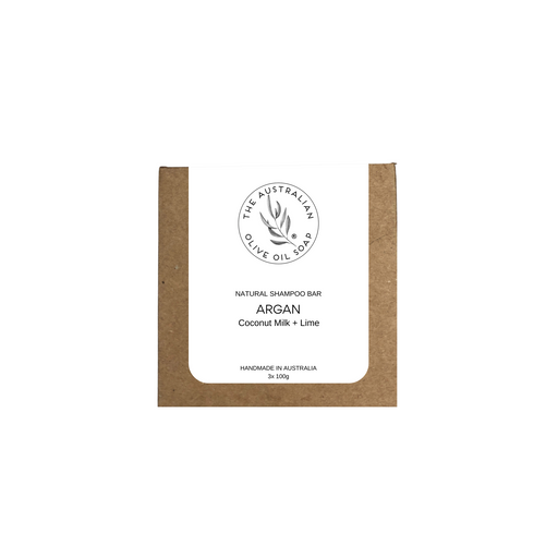 The Australian Olive Oil Soap Coconut Argan Shampoo Soap bundle pack of 3 