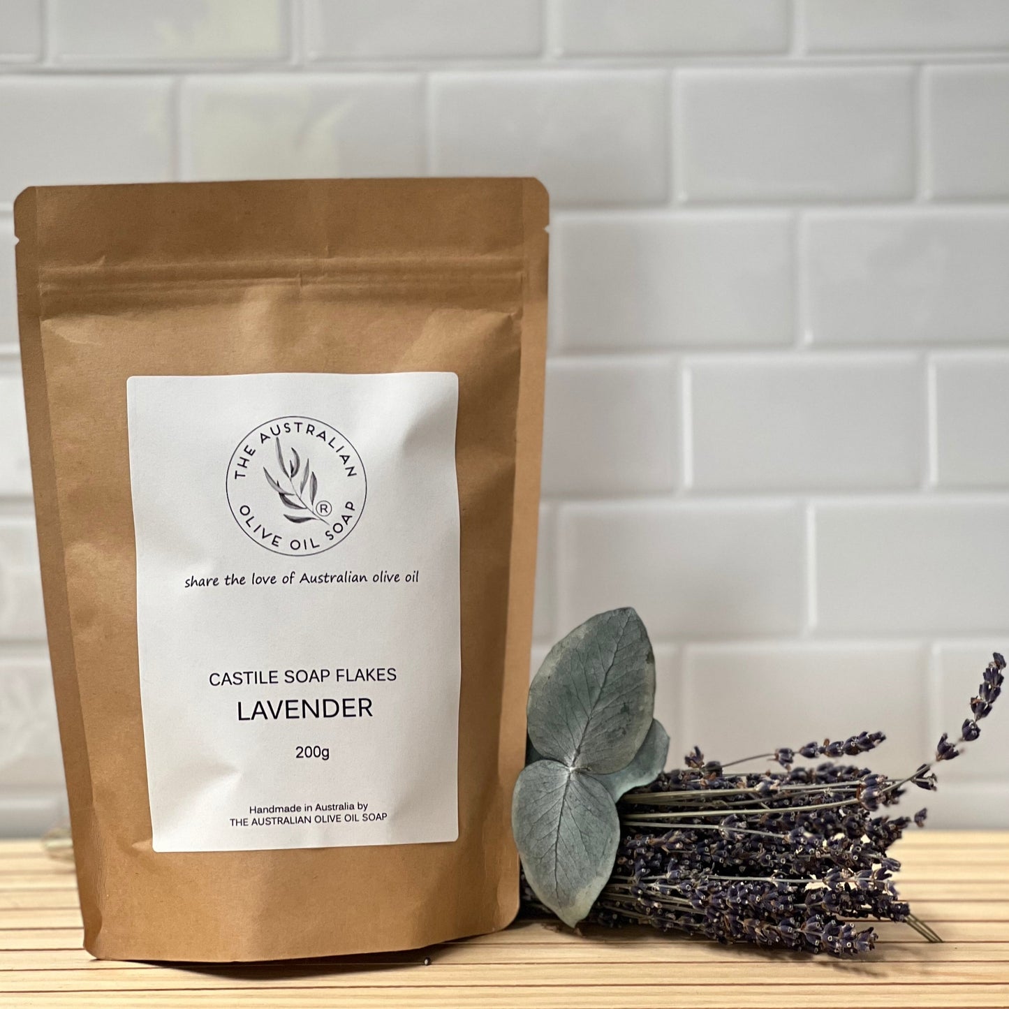 Lavender pure olive oil soap flakes - The Australian Olive Oil Soap